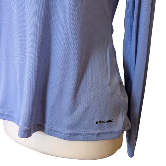 Patagonia Capilene Light Blue Baselayer Long Sleeve Quarter Zip Pullover XS - Picture 4 of 6